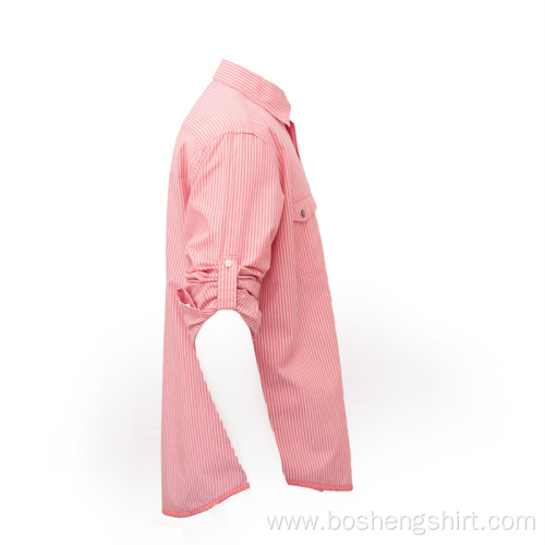 High Quality Cheap Pink Summer Casual Wear Shirt